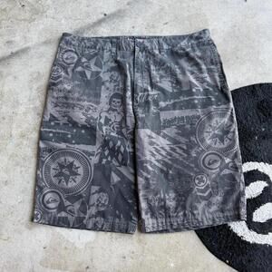 Y2K Quiksilver Surf AOP Baggy Shorts